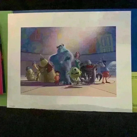 Vintage Disney Monster Inc. exclusive lithograph portfolio set of 4 - Picture 8 of 12